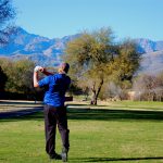 Forty Niner Country Club following a fairway shot on the golf course in tucson arizona