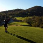 Starr Pass Golf Club - Teeing off on a short par 3 in the Tucson Arizona golf home community