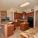 Gourmet kitchen in the luxury golf home at Dove Mountain in Tucson, Arizona