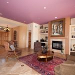 Living room of the luxury home at Dove Mountain in Tucson, Arizona