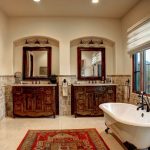 Classic style bathroom in this tuscan home in Tucson Arizona