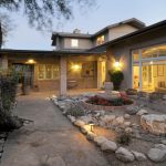 Backyard of the featured golf home in the prestigious Loews Ventana Canyon in Tucson, Arizona