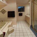 Upgraded bathroom in the luxury golf home in Tucson, Arizona