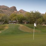 View of the Luxury Golf Home in Loews Ventana Canyon, off the 4th green of the course in Tucson, Arizona