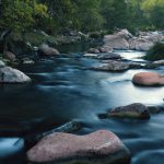 velvet waters cascading down the river